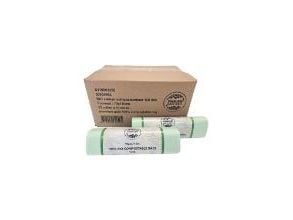 Sæk 120ltr B700xL1100 mm 18my Standard Grøn PLA,15 rl x 10 stk/krt