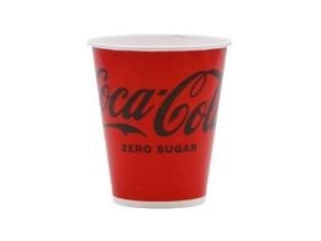 Papbæger 30 cl Coca Cola Ø90xH120mm Kolddriksbæger Papir/PE,20 ps x 50 stk/krt