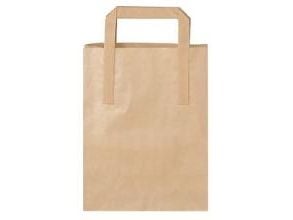 Bærepose 4.9ltr L180xB80xH220mm 70g Papir Med Hank Brun OMPAKKES 5x50stk/krt,5 pk x 50 stk x 1 stk/krt