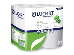 Toiletpapir Lucart Eco8 2 lag 57m 9,8x11,5cm Ecolabel,6 pk x 8 rl/krt