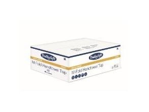 Håndklædeark Bulkysoft Excellence M-Fold 3-lag L21.5xB32xD8cm Nyfiber Hvid,25 pk x 100 stk/krt