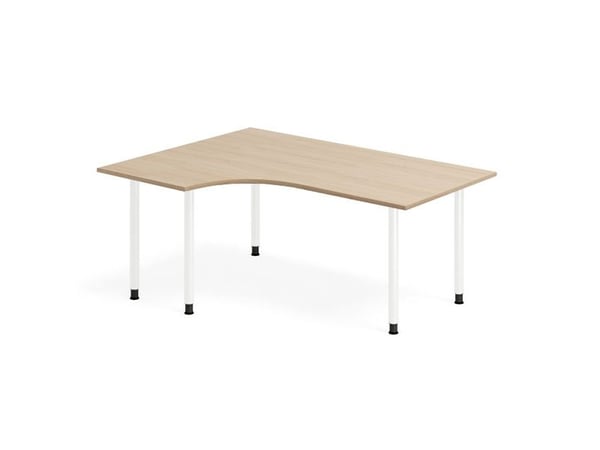 Skrivebord DNA, Eg 1800x1200mm Venstre I-ben/Sort