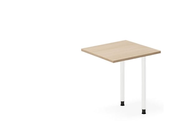 Skrivebord, tilbyg DNA Eg 1400x600mm I-ben Alugrå