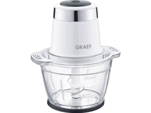 Graef CH501EU - 1 l - Vit - Glas - Rostfritt stål - Knappar - 500 W