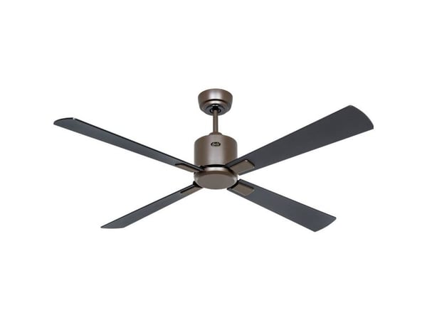 CasaFan ECO NEO III 132 BZ-SW/TK WiFi takvifte sort/teak 27 W (Ø x H) 132 cm x 360 mm bronse m. fjernkontroll, timer, vinterdrift, appstyrt