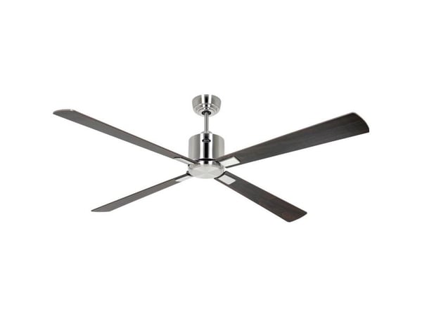 CasaFan ECO NEO III 152 BN-NB/KI WiFi loftvifte 27 W (Ø x H) 152 cm x 360 mm krom (børstet) med fjernkontroll, timer