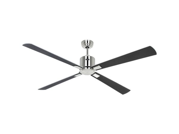 CasaFan ECO NEO III 152 BN-WN/SI WiFi loftvifte 27 W, (Ø x H) 152 cm x 360 mm, krom (børstet), med fjernkontroll, timer, vinterdrift