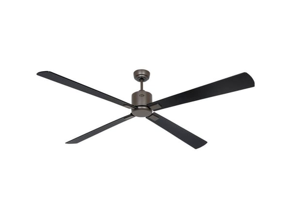 CasaFan ECO NEO III 180-4 BZ-SW/TK WiFi loftsvifte 28 W (Ø x H) 180 cm x 360 mm bronse, svart/teak, med fjernkontroll, timer, vinterdrift