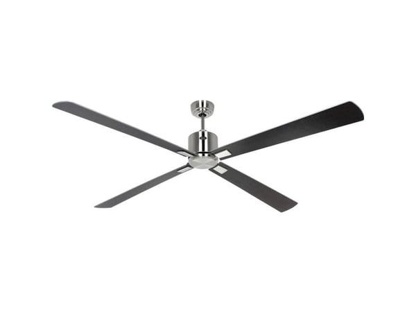 CasaFan ECO NEO III 180-4 BN-WN/SI WiFi loftvifte 28 W (Ø x H) 180 cm x 360 mm krom (børstet), med fjernkontroll, timer, vinterdrift
