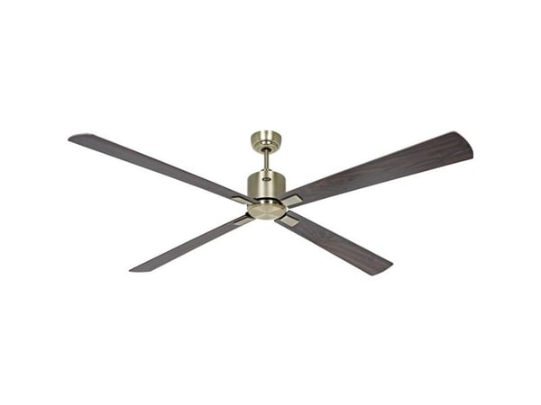 CasaFan ECO NEO III 180-4 MA-NB/KI WiFi loftvifte 28 W (Ø x H) 180 cm x 360 mm antikk messing med fjernkontroll, timer