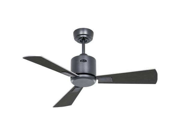 CasaFan ECO NEO III 92 BG-WN/SI WiFi viftefløy Wenge/sølv loftvifte 12 W (Ø x H) 92 cm x 360 mm basaltgrå med fjernkontroll, timer, vinterdrift