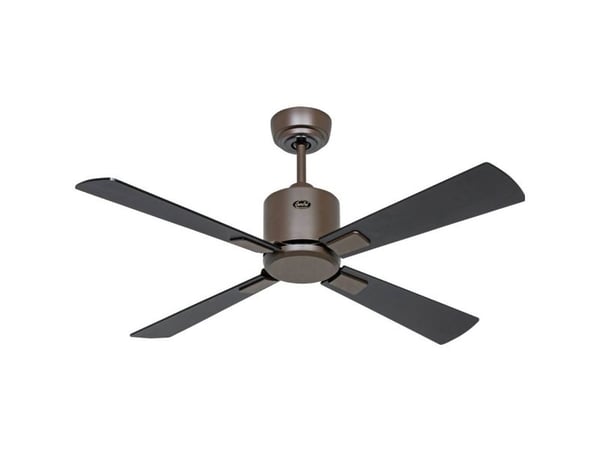 CasaFan ECO NEO III 103 BZ-SW/TK WiFi loftvifte vinger svart/teak 16 W (Ø x H) 103 cm x 360 mm bronse med fjernkontroll, timer, vinterdrift, appstyrt