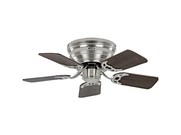 Loftsvifte CasaFan FLAT 75-III BN-NB/BU valnøtt/bøk 61 W (Ø x H) 79 cm x 164 mm krom (børstet), vendbare vinger