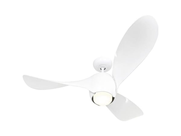 CasaFan ECO HELIX 132 WE takvifte i plast hvit med belysning 31 W (Ø x H) 132 cm x 180 mm