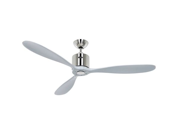 CasaFan AEROPLAN ECO 132 BN-LG takvifte 27 W, krom (børstet) med fjernkontroll, timer, vinterdrift