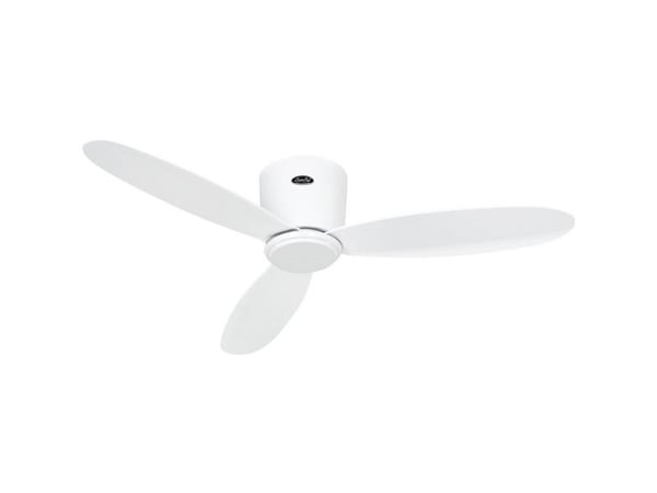 CasaFan ECO PLANO II 112 WE-WE WiFi loftsventilator 13 W vit m. fjärrkontroll, timer, vinterdrift, appstyrning (112 cm x 160 mm)