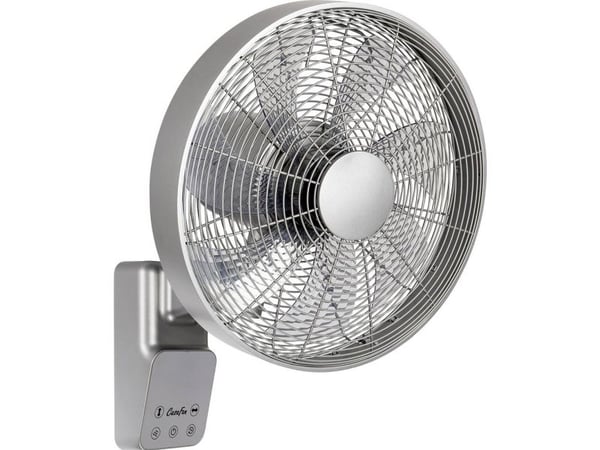 CasaFan AIROS ECO DESIGN WALL TS veggvifte 45 W (Ø x H) 404 cm x 540 mm titansølv med fjernkontroll, timer