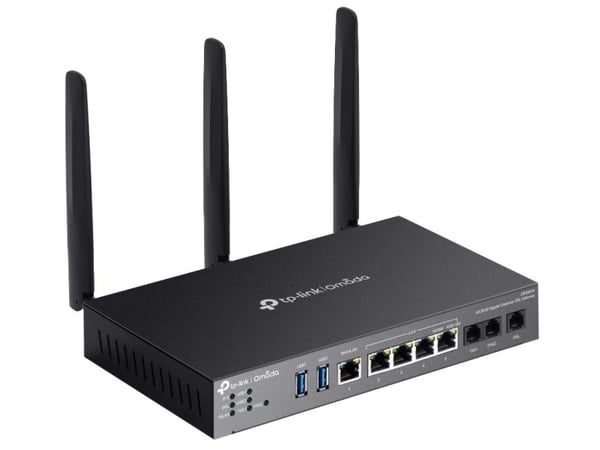 TP-Link Omada DR3220v-4G, Dobbelbånd (2.4 GHz / 5 GHz), Ethernet/bredbåndsforbindelse, ADSL, ADSL2, Sort, Frittstående router