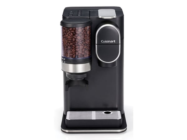Cuisinart DGB2E, Tyynykahvinkeitin, 1,35 L, Kahvikapseli, Sisäänrakennettu kahvimylly, Musta, Ruostumaton teräs