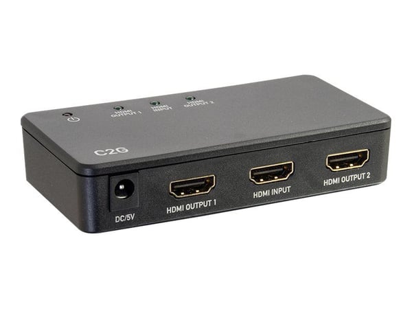 C2G 2-Port 4K HDMI Splitter - Video/lyd-splitter - 2 x HDMI - stasjonær
