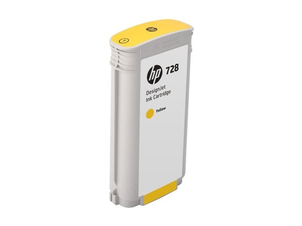 HP 728 - 130 ml - gul - original - DesignJet - blekkpatron - for DesignJet T730, T830