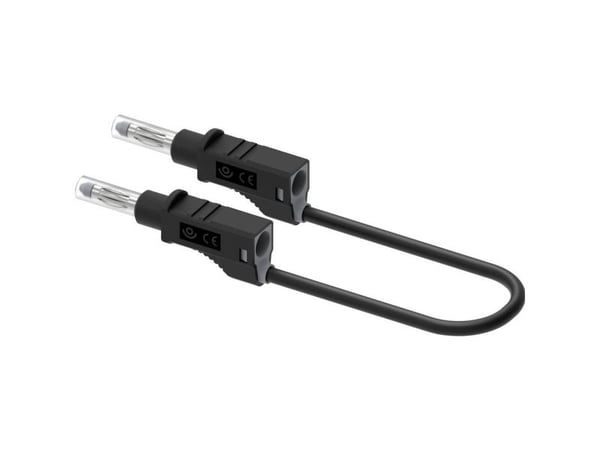 Electro PJP 2214/600V-CD1-50N Testijohto Banaanipistoke 50 cm Musta 1 kpl