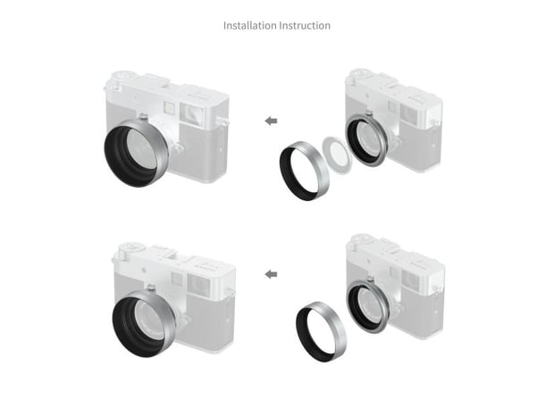 SmallRig 5393, Fujifilm X, Fujifilm X, Sølv, Aluminium, Glas, FUJIFILM X half, 25 g