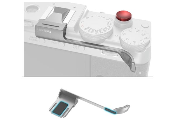 SmallRig 5451, Digitalt kamera tommelfingergreb, Fujifilm, X-E5, Sølv, Aluminium, Silikone, 70,7 mm