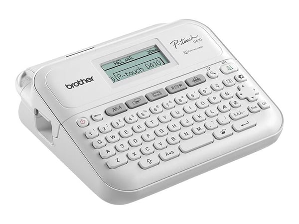 Brother P-Touch PT-D410VP - Etikettmaker - S/H - termotransfer - 18 mm bredde - 180 dpi - inntil 20 mm/sek - USB - kutter - utskriftsforhåndsvisnin...