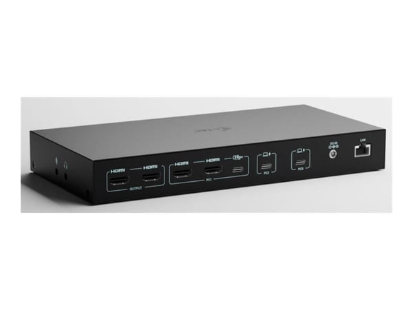 i-Tec - Dockningsstation - USB-C / USB4 / Thunderbolt 3 / Thunderbolt 4 / Thunderbolt 5 - 2 x HDMI, 2 x USB-C - 1GbE - 180 Watt - Europa