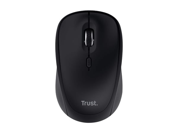 Trust Yvi+, Ambidextrous, Optinen, RF langaton + Bluetooth, 1600 dpi, Musta