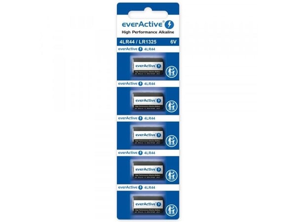 EverActive alkaliparisto 4LR44 / LR1325 / 544A - 5 kpl:n läpipainopakkaus