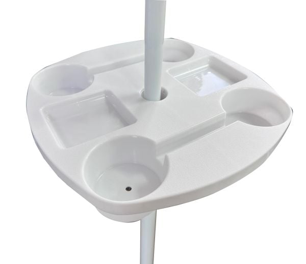 Sidebord til parasoll Outliner 5562, 50 cm, svart