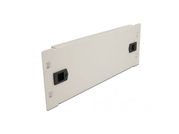 Delock - Blindpanel till rack - grå - 2U - 10"