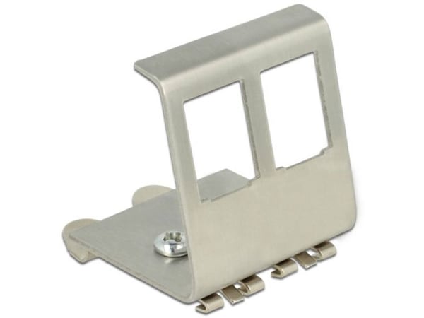 Delock - Modulaarinen DIN-kiskokiinnike - 2 porttia