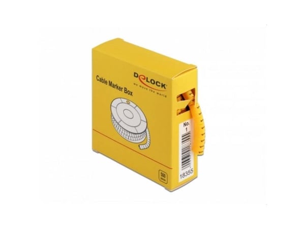 DeLOCK 18355, Keltainen, Muovi, 500 kpl
