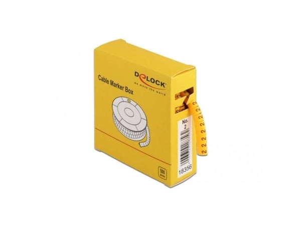 DeLOCK 18356, Keltainen, 500 kpl, Kiina