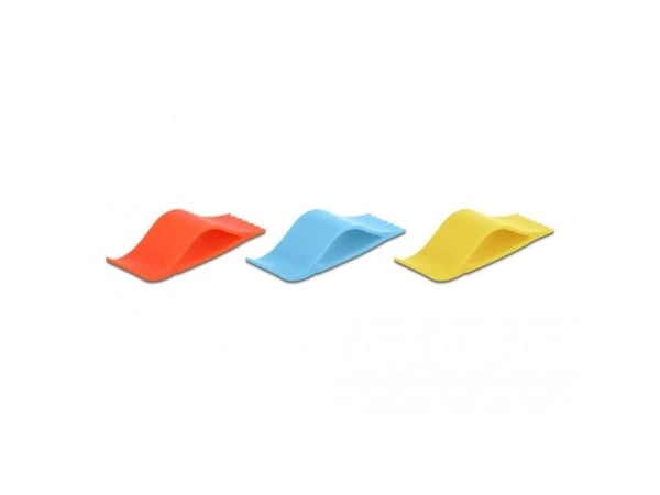 DeLOCK 18340 - Kabelmarker Clip Set 3 Stück, Sininen, Punainen, Keltainen, 3 kpl