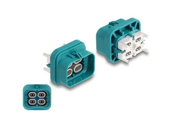 Delock HDMTD-neliöliitin piirilevyn suojausluokalle IP67 / IP69K
