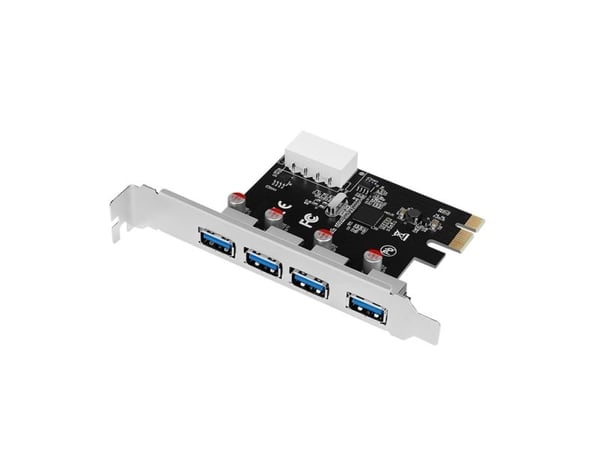 LogiLink USB 3.0 4-Port PCI Express Card - USB-adapter - PCIe 2.0 - USB 3.0 x 4
