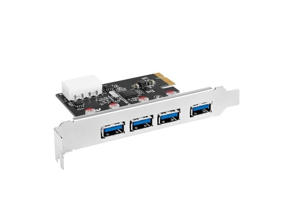 LogiLink USB 3.0 4-Port PCI Express Card - USB-adapter - PCIe 2.0 - USB 3.0 x 4