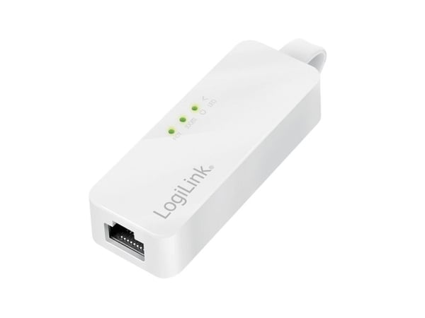 LogiLink Fast Ethernet USB 2.0 till RJ45-adapter - Nätverksadapter - USB 2.0 - 10/100 Ethernet