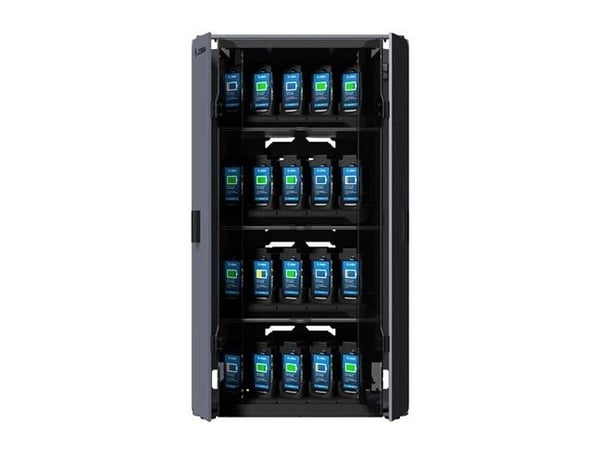 Zebra Intelligent Cabinets Medium - Kaappiyksikkö (2 hyllyä) - 40 tiedonkeruupäätelaitteelle - lataus - lukittava - teräs - lattiasta seinään asenn...