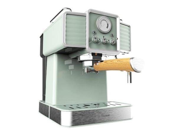 Cecotec 01576, Espressokone, 1,5 L, Jauhettu kahvi, 1350 W, Vaaleanvihreä