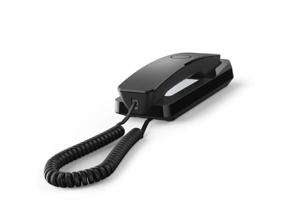 Gigaset DESK 200, Analog telefon, Kablet håndsett, 1 oppføringer, Sort