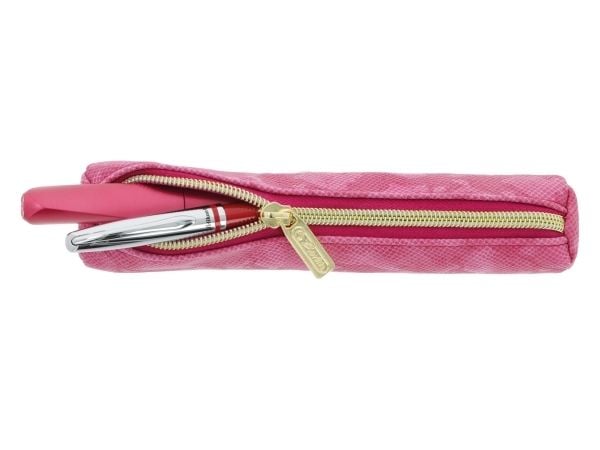 Herlitz Bright Animals, Mykt penal, Polyuretan (PU), Rosa, Monokromatisk, Glidelås, Oppvekst
