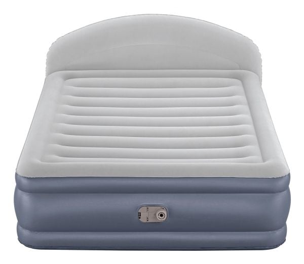 Bestway 671BD, Dobbel Madrass, Dobbeltseng (Queen size), Rektangel, Innendørs, Innebygd luftpumpe