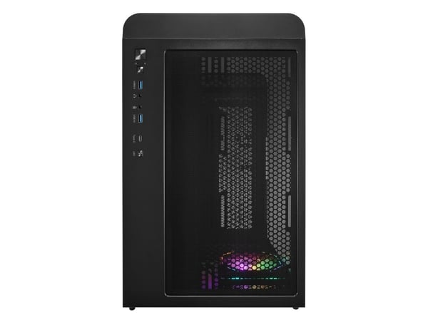 FSP S380-BA, Micro Tower, PC, Svart, Micro ATX, Mini-ITX, SPCC, Herdet glass, Spilling