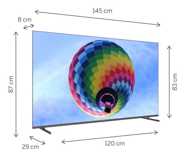 Thomson 65QG5C14 - 65" Diagonalklasse LED-bakgrunnsbelyst LCD TV - QLED - Smart TV - Google TV - 4K UHD (2160p) 3840 x 2160 - HDR - Quantum Dot, Di...