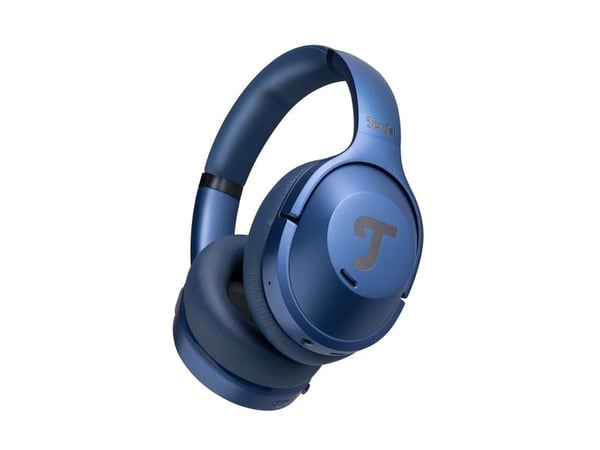 Teufel REAL BLUE NC 3 - Hodetelefoner med mikrofon - full størrelse - Bluetooth - trådløs - stålblå